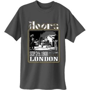 Image of The Doors - Roundhouse London Mens Small T-Shirt - Charcoal Grey