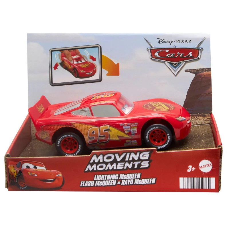 Image of Disney Cars Disney Cars Moving Moments Lightning McQueen Toy Car