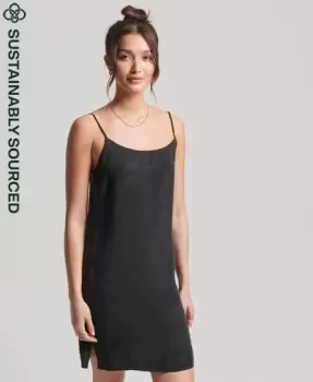 Image of Superdry Cupro Mini Slip Dress
