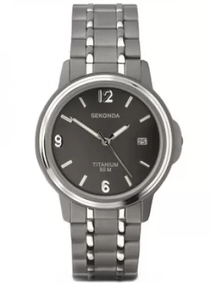 Image of Sekonda Mens Titanium Bracelet Watch 3876