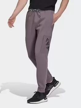 Image of adidas Q4 Bl Pant - Grey/Black, Grey/Black Size M Men