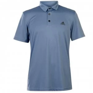 Image of adidas Mens Tennis Fab Polo Shirt - RawSteel