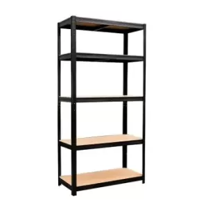 Image of Neo Large Black 5 Tier Garage Shelving Racking