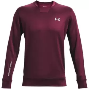 Image of Under Armour Terry Crew Sweatshirt Mens - Red