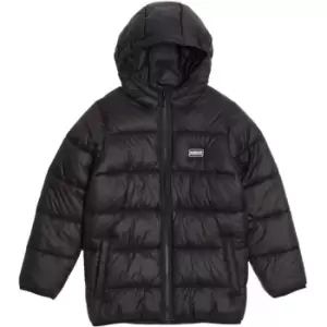 Image of Barbour International Boys Bobber Quilted Jacket - Black