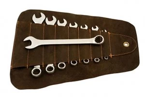 Image of Genuine GUNSON 77124 Whitworth Combination Spanner Set - 8pc