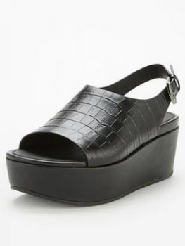 Image of Fitflop Eloise City Wedge Sandal - Black