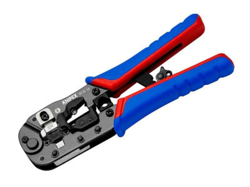 Image of Knipex Knipex 97 51 13 SB Crimping Pliers for RJ45 Western Plugs KPX975113SB 97 51 13 SB