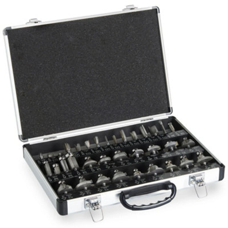 Image of VonHaus 35 PC Router Bits Set Silver unisex