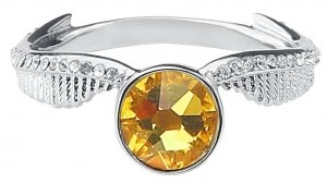 Image of Harry Potter Golden Snitch Ring silver coloured