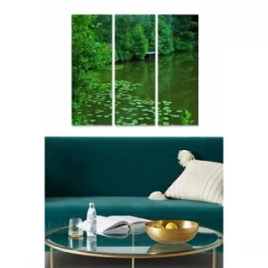 Image of MDF555812 Multicolor Decorative MDF Painting (3 Pieces)