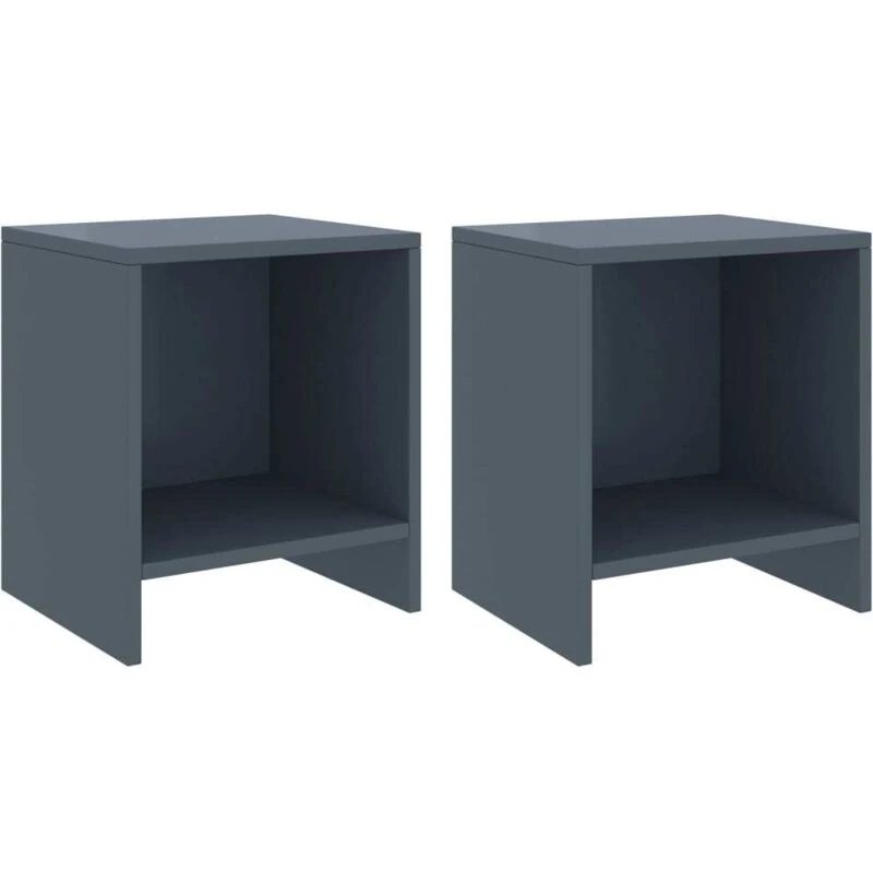 Image of VIDAXL Bedside Cabinets 2 pcs Light Grey 35x30x40cm Solid Pinewood Vidaxl 8720286230848