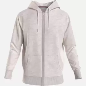 Image of Tommy Hilfiger Mens Full Zip Hoodie - Heathered Oat - S