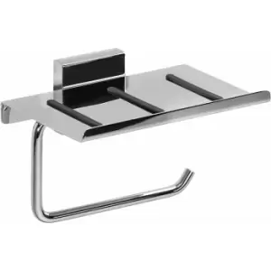 Image of Chester Toilet Roll Holder with Anti Slip Shelf - Croydex