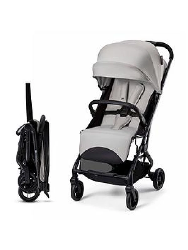Image of Kinderkraft INDY 3 Foldable Stroller Pushchair Ultra Light & Compact in Grey Grey Unisex
