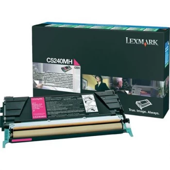 Image of Lexmark C5240MH Magenta Laser Toner Ink Cartridge