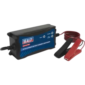 Image of Sealey SBC6 Battery Charger & Maintainer 12V 6A Automatic