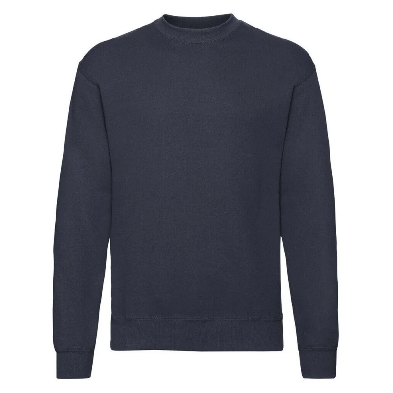 Image of Fruit Of The Loom Fruit of the Loom Men Lightweight Drop Shoulder Sweatshirt in Mid Navy Size: large Mid Navy L Male 5063470049349