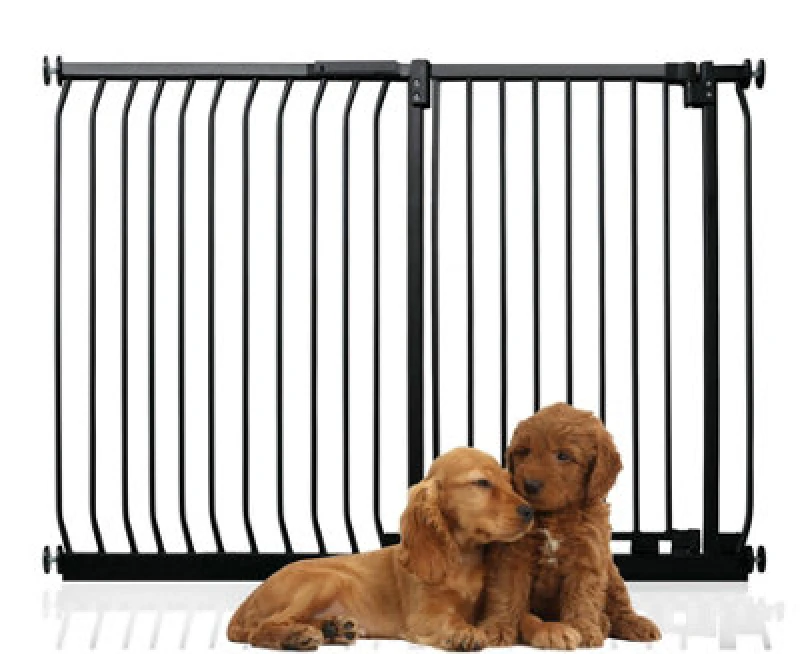 Image of Bettacare Extra Tall Elite Dog Gate, 134Cm - 143Cm, Matt Black, Extra Tall 96.8Cm In Height, Pressure Fit Pet Gate