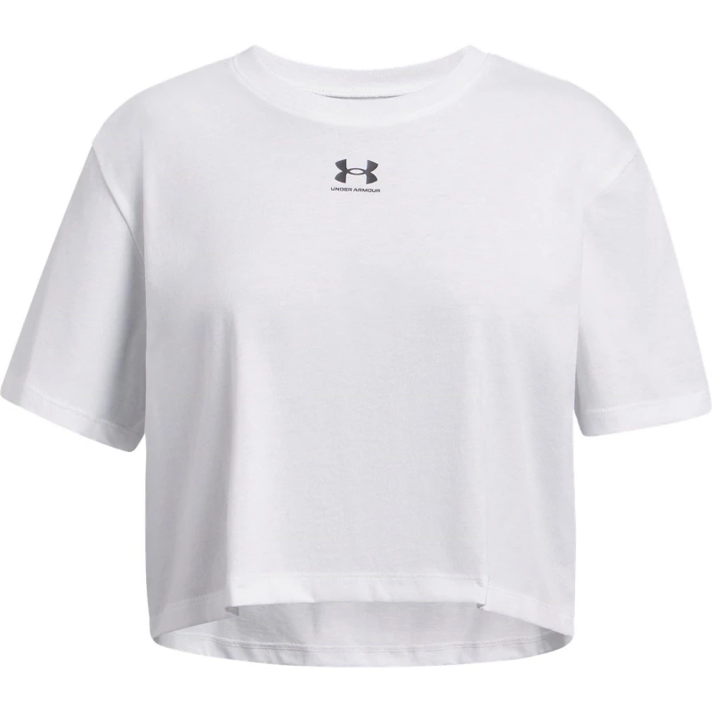 Image of Under Armour Regular Fit Short-Sleeve T-Shirt Wht/Blk female 7-8 (S)