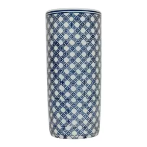 Image of Daisy Chain Blue & White Floral Umbrella Stand
