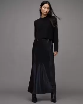 Image of AllSaints Wick Crew Neck Soft Ribbed Jumper