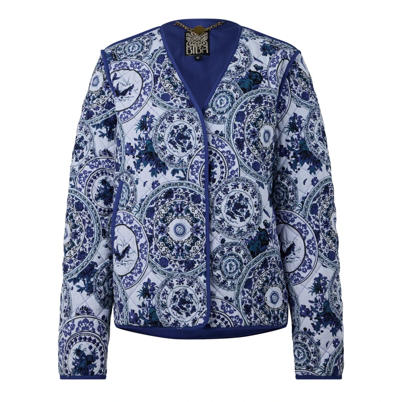 Image of Biba Biba Printed Quilted Jacket - Multi Multi 8