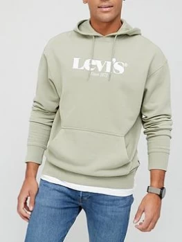 Image of Levis Graphic Logo Overhead Hoodie - Green