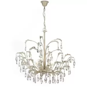 Image of Onli Cesta 5 Light Pendant Ceiling Light, Glass Droplets