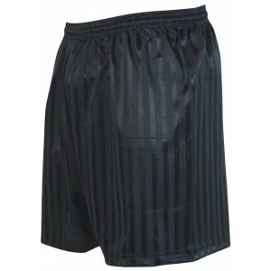 Image of Precision Striped Continental Football Shorts 30-32" Black