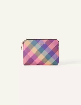 Image of Accessorize Check Print Coin Purse
