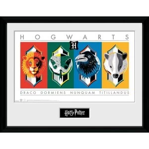 Image of Harry Potter Sigils Framed Collector Print