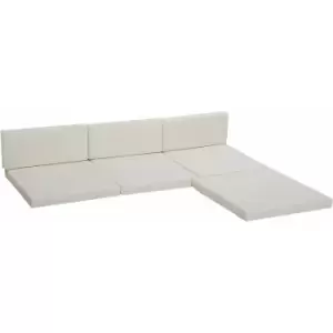 Image of Outsunny - 7 Pcs Outdoor Cushion Pads for Rattan Patio Conversation Set, Cream - Cream