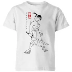 Image of Samurai Jack Kanji Kids T-Shirt - White - 9-10 Years
