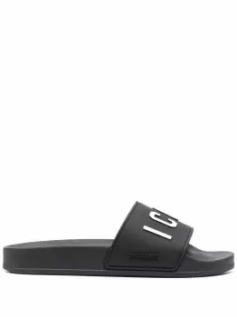 Image of DSQUARED2 WOMEN Icon Slides Black