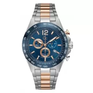 Image of Gents Audacious Silver Blue Watch Z07004G7MF