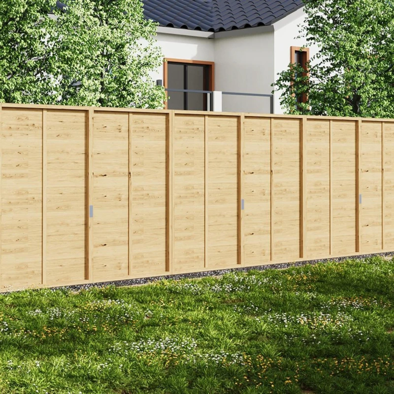 Image of Breeins Wooden Fence Panel Light Yellow unisex One size