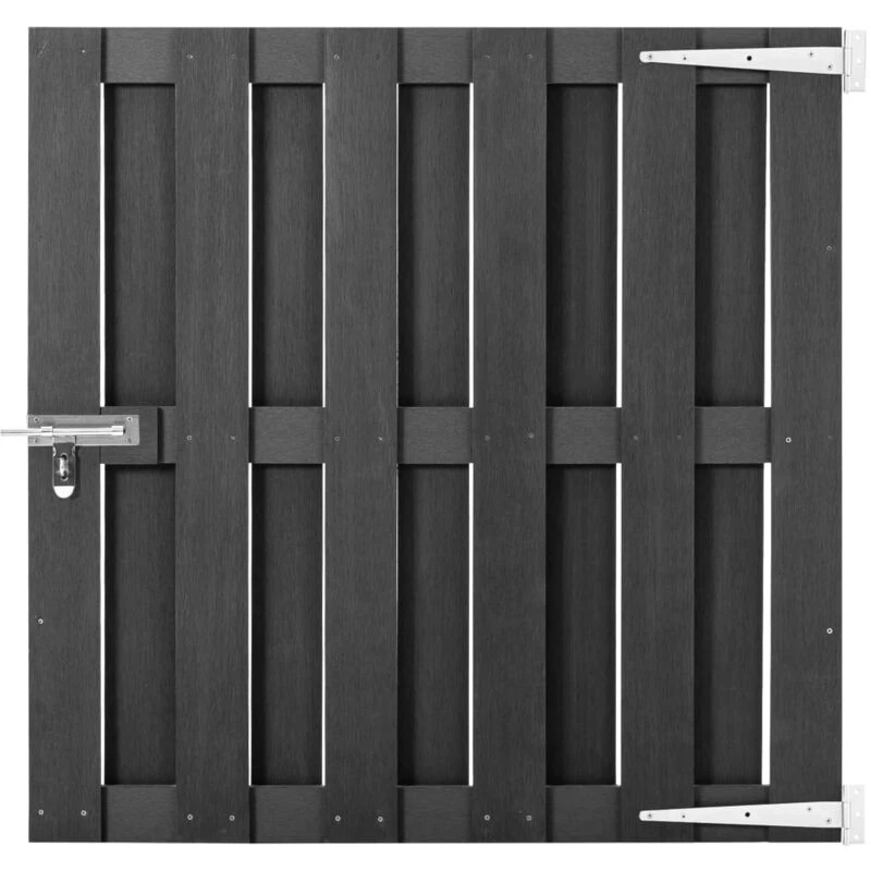 Image of VIDAXL Garden Gate wpc 100x100cm Grey Vidaxl 8719883829371