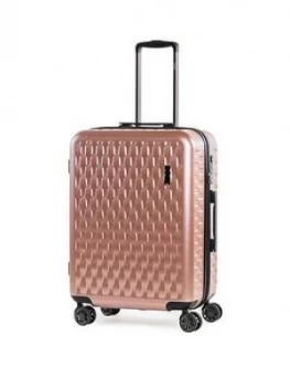Image of Rock Luggage Allure RDDCE 8 Wheel Medium Rose Pink Suitcase