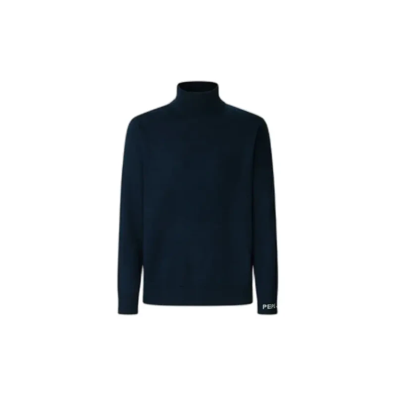 Image of Pepe Jeans Andre Turtleneck Jumper Navy Blue Men XL;L;M
