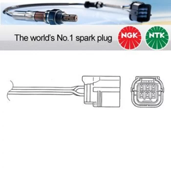Image of 1x NGK NTK Oxygen O2 Lambda Sensor OZA635-H16 OZA635H16 (1351)
