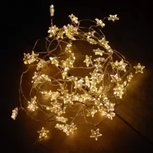 Image of 4m 160 Warm White MultiAction Outdoor MicroBrights Star Cluster Christmas Lights