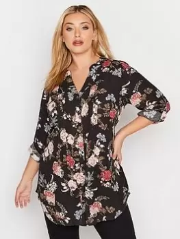 Image of Yours Pintuck Shirt - Black, Size 34-36, Women