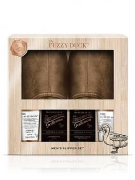 Image of Baylis & Harding The Fuzzy Duck Mens Ginger and Lime Slipper Set