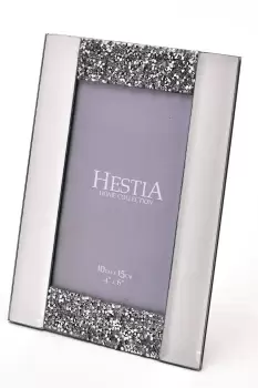 Image of Premier Housewares Hestia Diamante and Mirrored Photo Frame 4 x 6"
