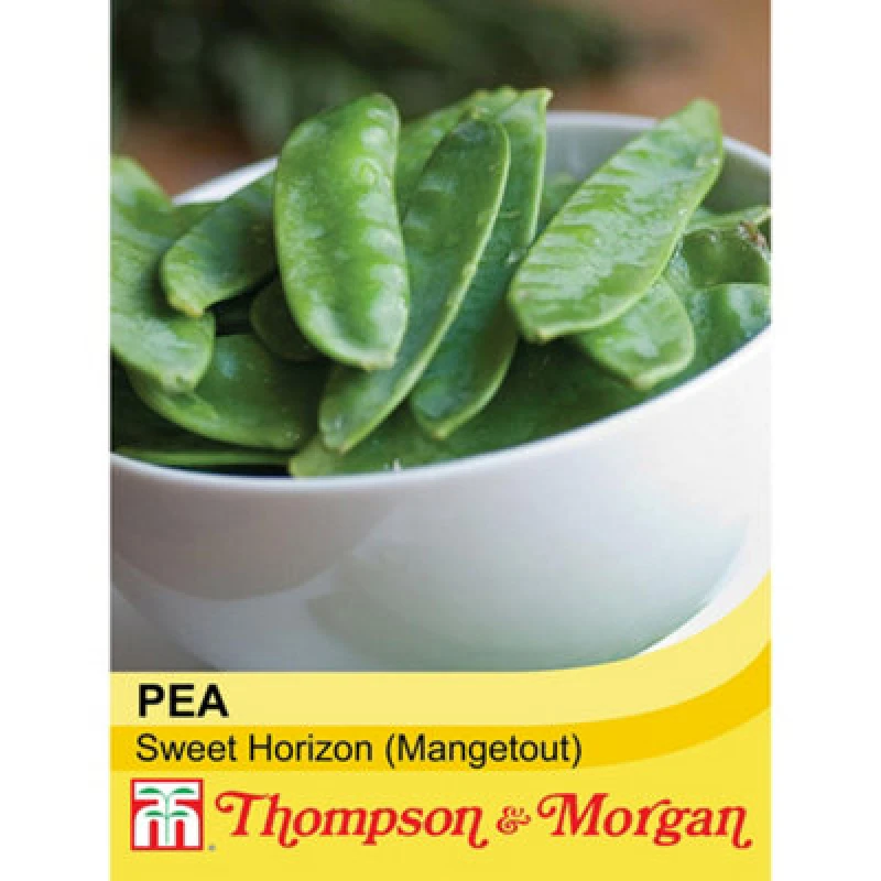 Image of Thompson & Morgan Pea Mangetout Sweet Horizon 1 Seed Packet (100 Seeds)