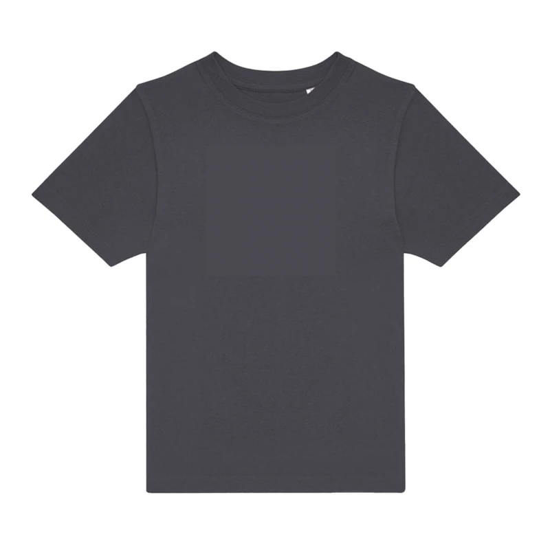 Image of B&C Plain Red T-Shirt in Dark Grey Size: 12-13 Years Dark Grey Unisex 12-13 Years