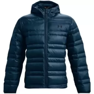 Image of Under Armour Armour Armour Down Hooded Jacket Mens - Blue