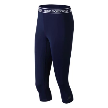 Image of New Balance Balance Core Running Tights Ladies - Blue