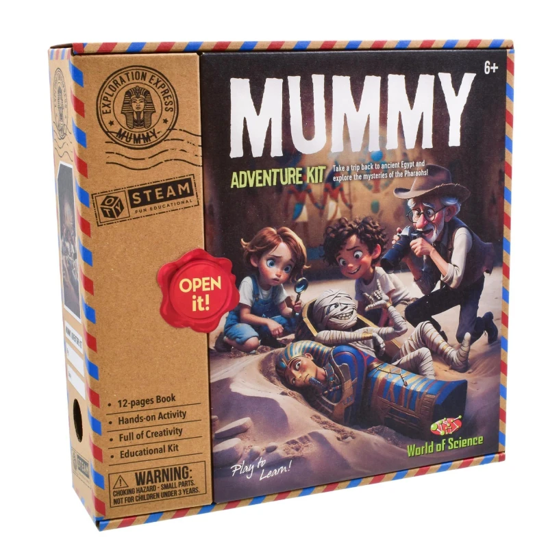 Image of KandyToys World of Science Mummy Adventure Science Dig Kit White
